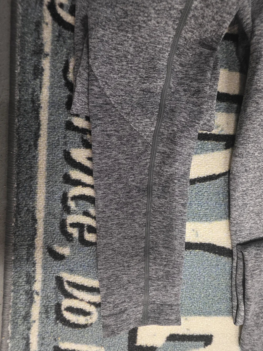 Gymshark Gray Track Joggers with Teal Logo Waistband